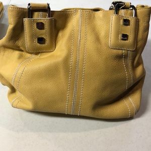 Tignanello golden yellow purse